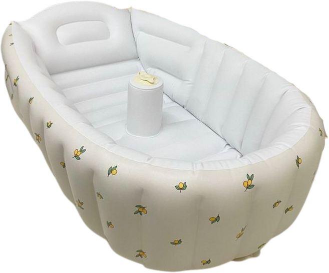 맘스픽 프리미엄 유아용 소프트욕조 접이식, 올리브