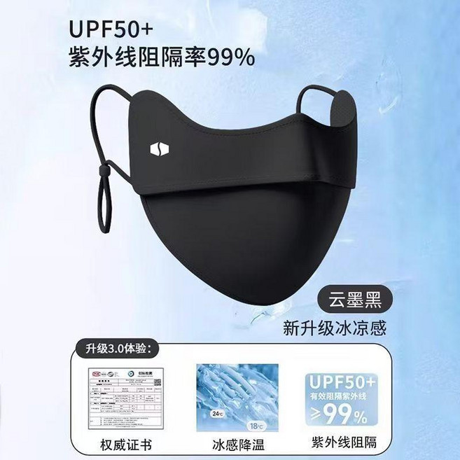 大帽檐抗UV防曬漁夫帽 鏤空透氣 可掛面罩
