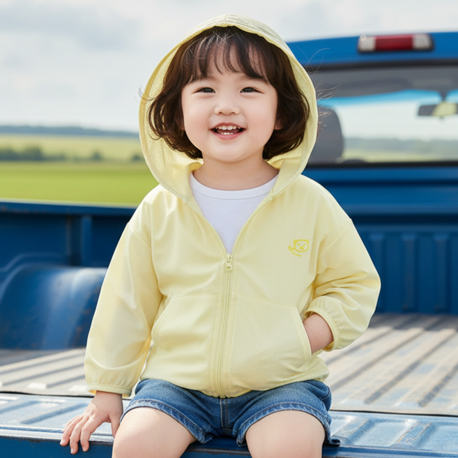 몽실이 소프트 자외선 차단 점퍼 유아 아동 바람막이