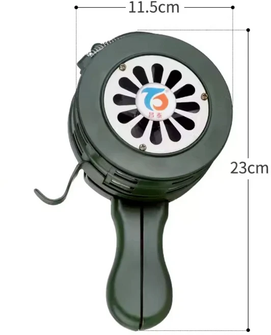 수동 금속 알람 핸드 크랭크 사이렌 경적 공습 비상 안전 경고 화재 방지 재난용 110dB, 02 green