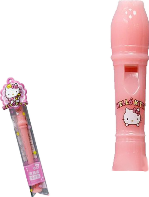 Hello Kitty 粉色英式直笛 學習音樂樂器, 1個, A900E KITTY 抗菌英式直笛