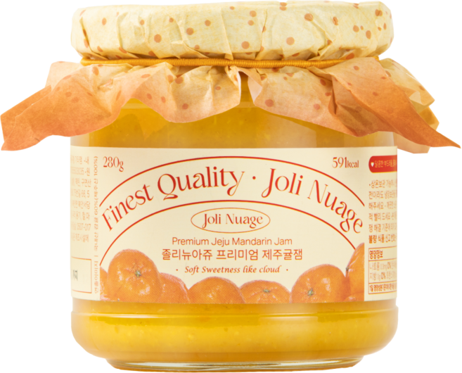 졸리뉴아쥬 프리미엄 국내산 제주귤잼, 280g, 1개