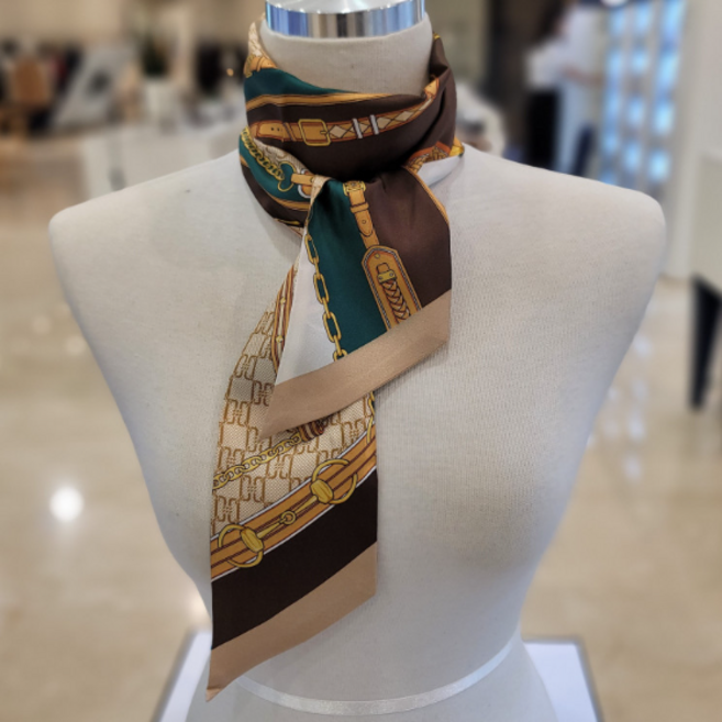 닥스 여성 타이형 스키니 실크 스카프 선물포장