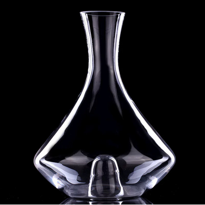 baer 凹耳紅酒醒酒器 1350ml 水晶玻璃 無鉛, 1個, 凹耳醒酒器1350ml