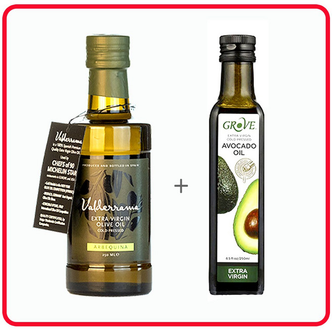 [ ] 발더라마 올리브오일 + 그로브아보카도오일세트 ( 저속노화세트), 2개, 250ml