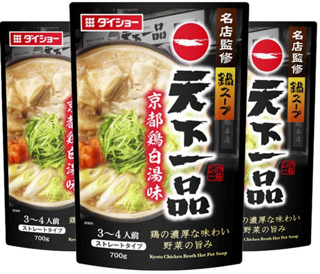 Tenkaippin 京都雞白湯風味湯底, 3包, 700g