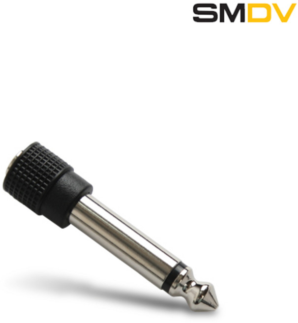 SMDV 유무선 동조기 싱크 변환 잭 어댑터 코드 3.5 to 6.3mm