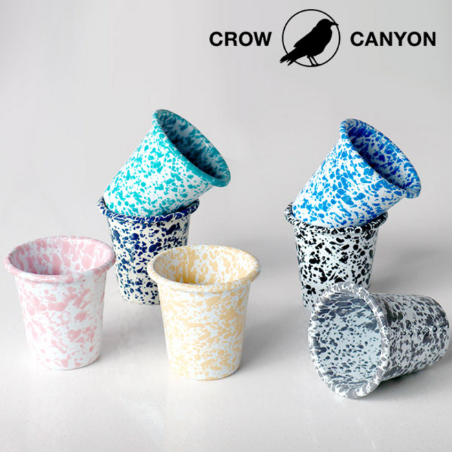 [크로우캐년] 마블 쇼트텀블러 (D03), 색상:D99_YM 옐로우마블, 블루, 300ml