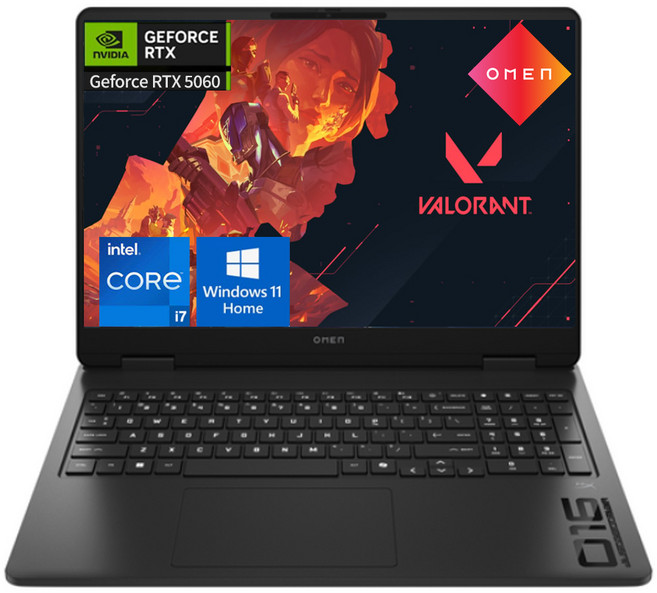 HP 2026 오멘 16-am0123TX 인텔 i7-14650HX 지포스 RTX 5060 윈도우11 홈 포함 가성비 고사양 고성능 전문가용 대학생용 게이밍 노트북, WIN11 Home, 64GB, 2TB, Shadow Black