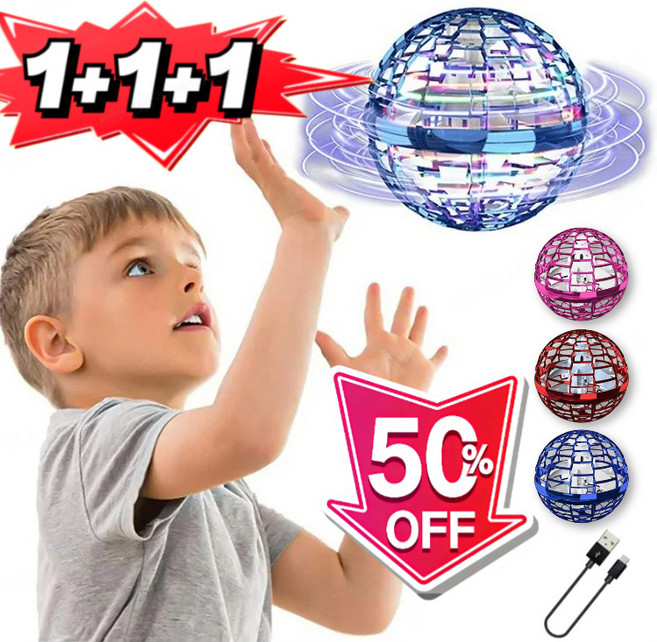 2026! 선회 공중부양 장난감 회전 부유 비행 공 공중부앙 플라잉볼 매직볼 장난감 UFO 부메랑볼 자동 귀항/안전 디자인/KC인증, [3개] 블루x1*1+레드x1*1+퍼플x1*1