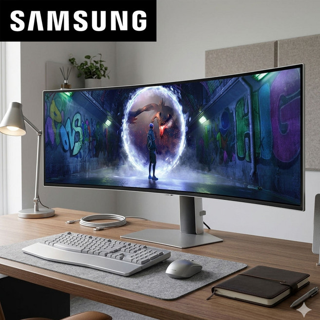 삼성 오디세이 G9 LS49DG930 124.3cm(49인치) OLED 게이밍모니터 LS49DG930SKXKR, 49인치 모니터, 124.3cm