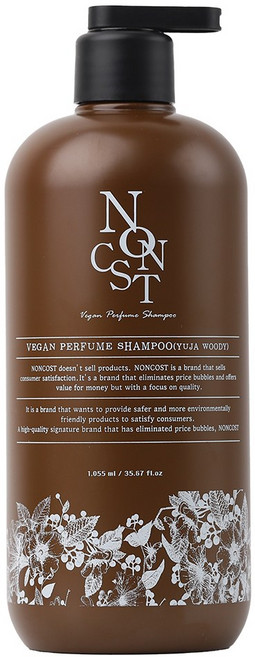 논코스트 비건 유자우디 퍼퓸 샴푸 1055ml 1개입, 1개, 1.055L