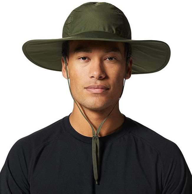Mountain Hardwear 유니 성인용 노출/2 고어텍스 인피니엄 레인 모자 잉여 그린. 단일 사이즈, 잉여 그린