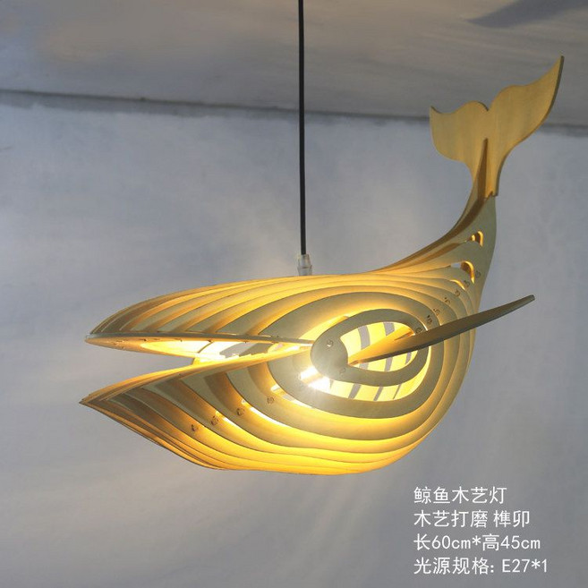 고래조명 천장 조명 케이블 일식집 고래등 인테리어, 60cm 고래