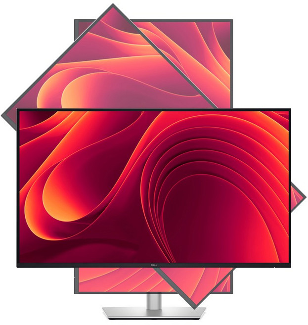 Dell 32인치 4K UHD IPS 100Hz USB-C 허브 컴퓨터 사무실 피벗 모니터, P3225QE, 80cm