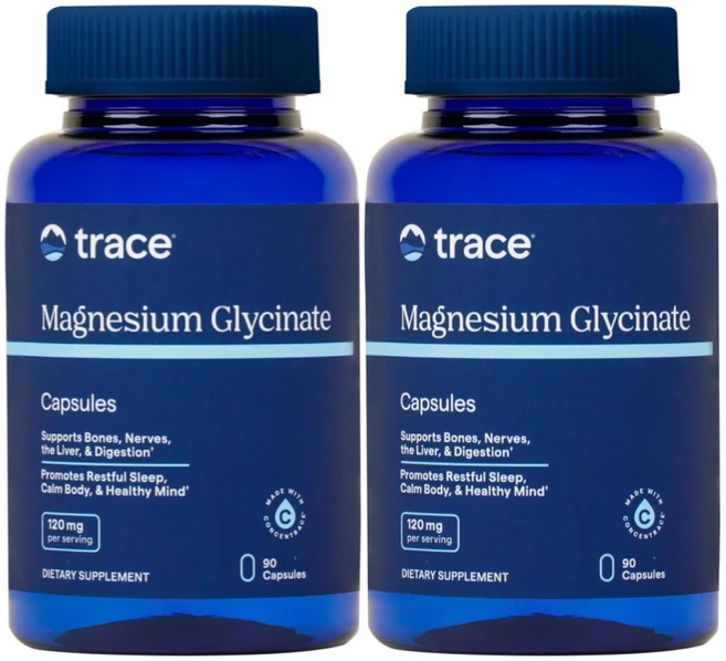마그네슘 글리시네이트 트레이스 Trace 캡슐, 90정, 2개 - 쿠팡