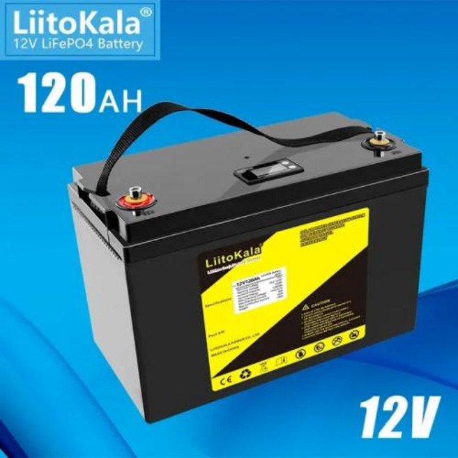 LiitoKala 리튬 다리미 인산염 딥 사이클 배터리 보트 모터 인버터용 Lifepo4 배터리 팩 12.8V 150Ah 100Ah 120Ah 300Ah, 4) 12.8V120Ah(LCD), 1개