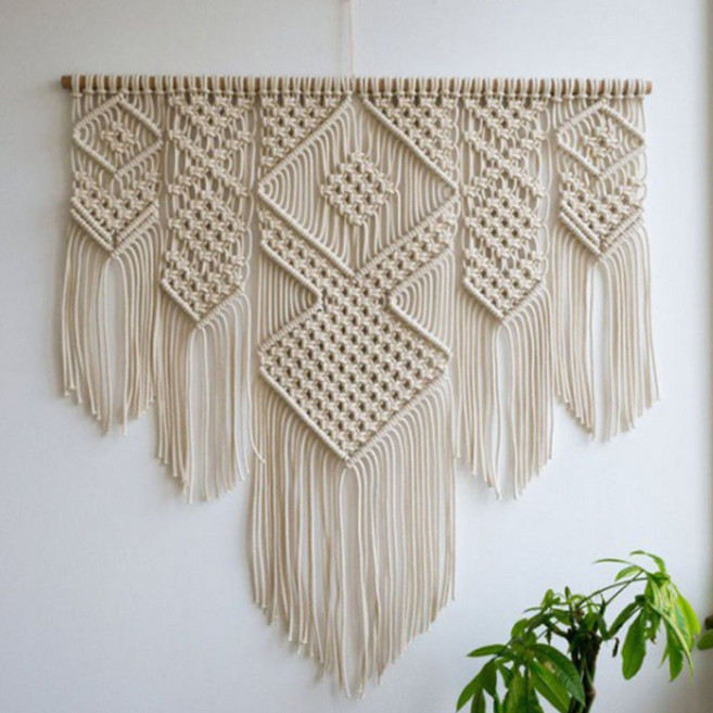 대형마크라메 가리개장식 라크라메 마끄라메 마크메라 테피스트리