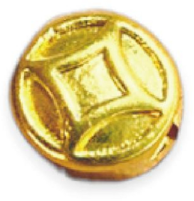 炫麗 9999純金 黃金古錢小配件