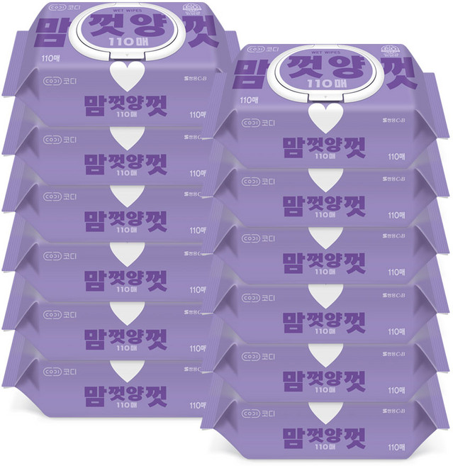 코디 맘껏양껏 110매 (캡), 45g, 12개