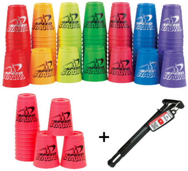 스피드스택스 스냅탑(스탠다드형) 컵 7종, 핑크(퀵홀더포함), 1개