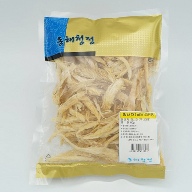 동해청정 황태채, 1개, 80g