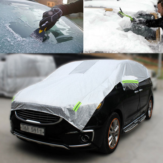 다이아코트 프리미엄 하프커버 자동차커버 4호 실버, 다이아코트하프커버4호_실버, 1개