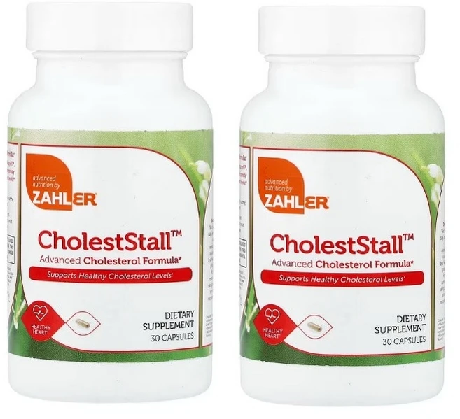 잘러 CholestStall 고급 콜레스테롤 포뮬러 베르가못 추출물 600mg 30정 2개 - 쿠팡