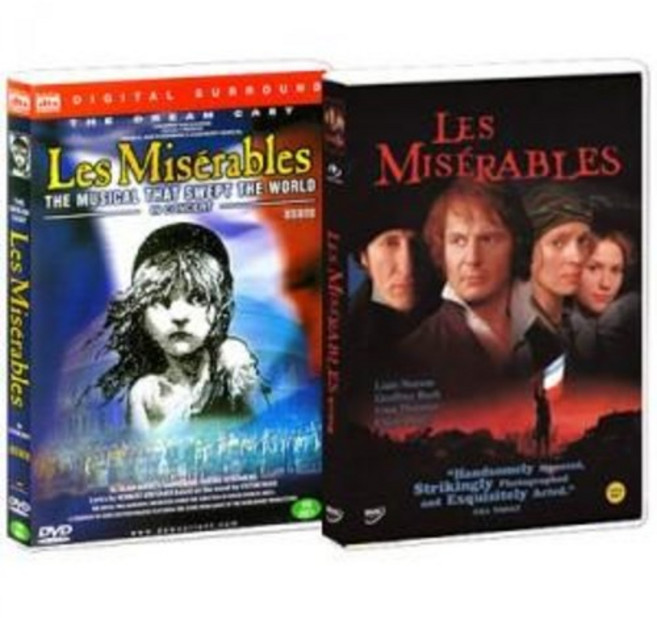 4위 - [DVD2종] 레미제라블 (Les Miserables) 영화+ 뮤지컬 10주년 기념공연 2종세트