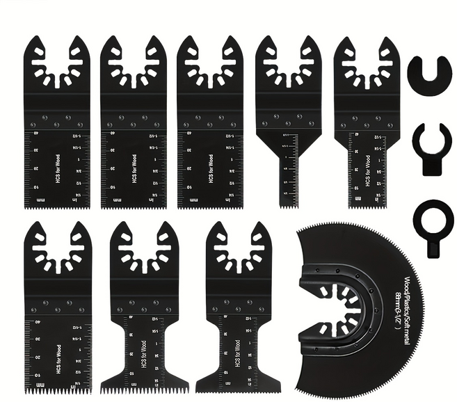 공구PXJ 범용 멀티툴 블레이드 티타늄 만능 멀티 커터날 혼합형, 1세트