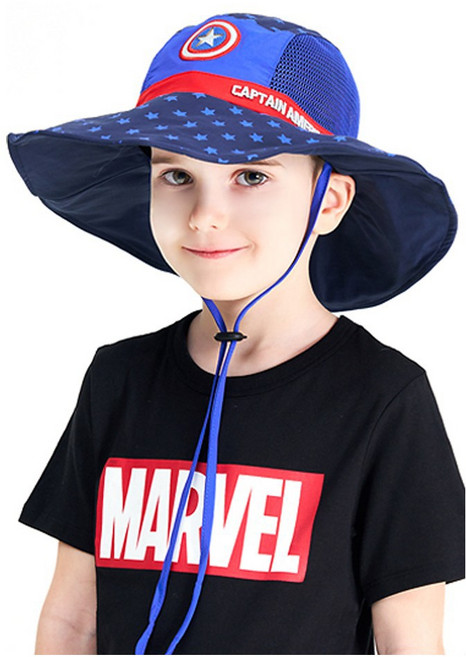 윙하우스 코지24 남아용 캡틴아메리카 쉴드 캠핑햇