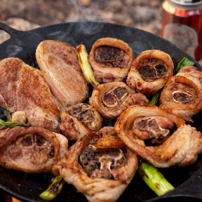 국내산 한돈 돼지 족구이 슬라이스 족다귀 쫄데기, 500g, 1개