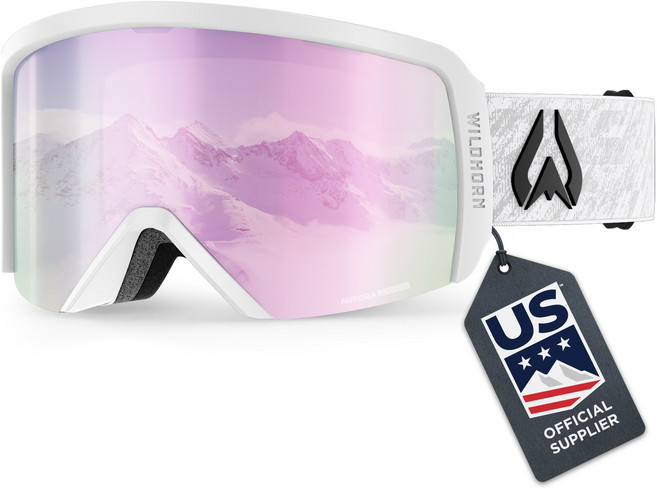 와일드혼 크리스토 스키 스노우보드 고글, 아틱화이트 사파이어V2, 1개