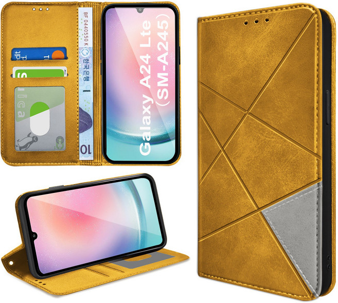 아칸크 삼성 갤럭시 A24 (SM-A245) 다이어리 지갑 휴대폰 케이스