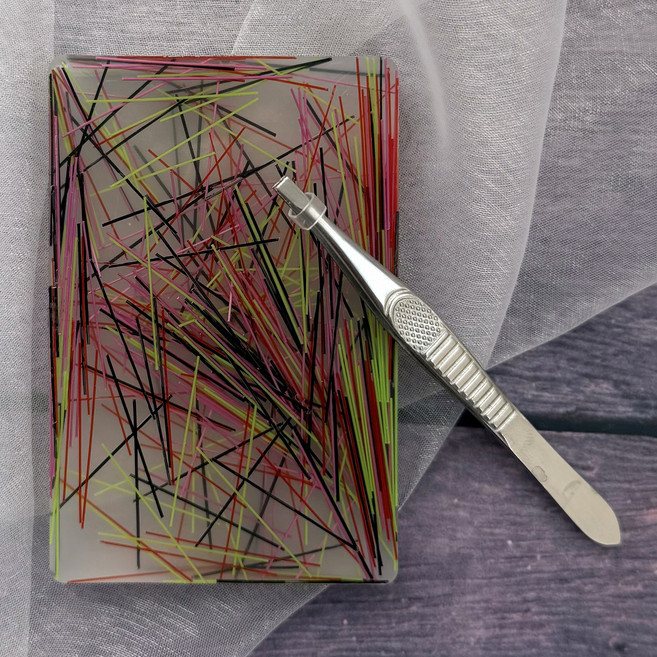 털뽑기 피젯토이 쓸데없는 장난감, 1개, 블랙라인