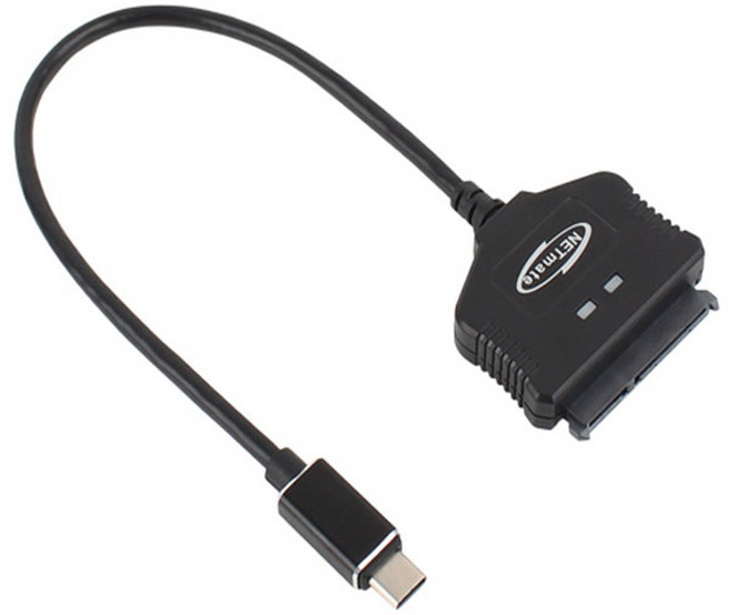 USB3.1 Gen2 C타입 to SATA3 2.5 HDD SSD 외장하드케이블 변환젠더 컨버터 노트북 핸드폰 스마트폰 연결선, 1개