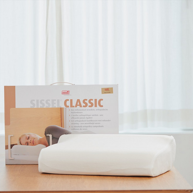[시셀 공식몰] 클래식 베개 기능성 경추베개 메모리폼베개 일자목 거북목 바른자세베개, 단품, 1개