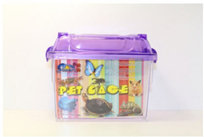 밀림펫 [M-107]미니 투명 케이지 14cm*10cm*12.5cm, 1개