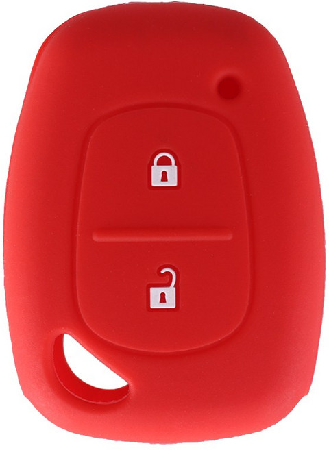 KEYYOU 실리콘 자동차 키 포브 커버 케이스 르노 호환 캉구 트래픽 마스터 오펠 호환 비바로 모바노 닛산, 02 빨간, 1개