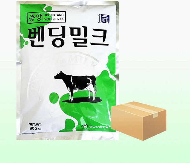 중앙 벤딩밀크 900g x 12개 (1박스) 자판기용 전지분