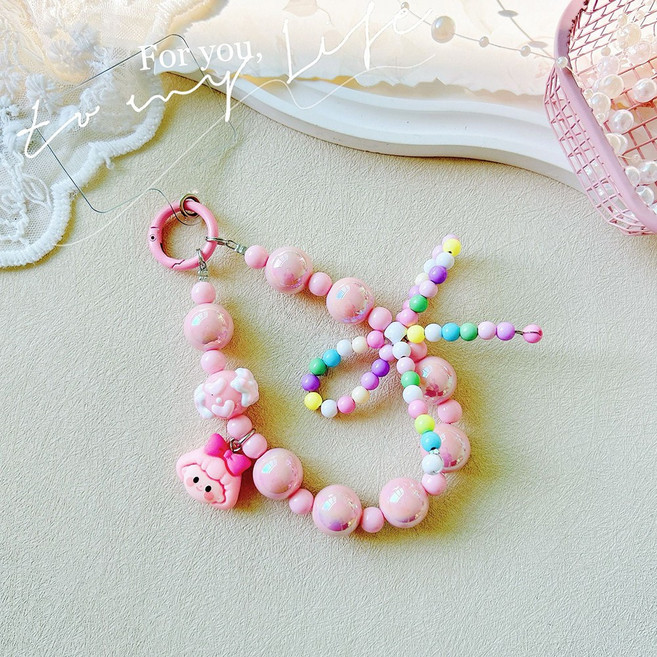 아이실린 다양한 스마트폰 손목 스트랩 투명 하트 키링 (34종), 1개, A-26