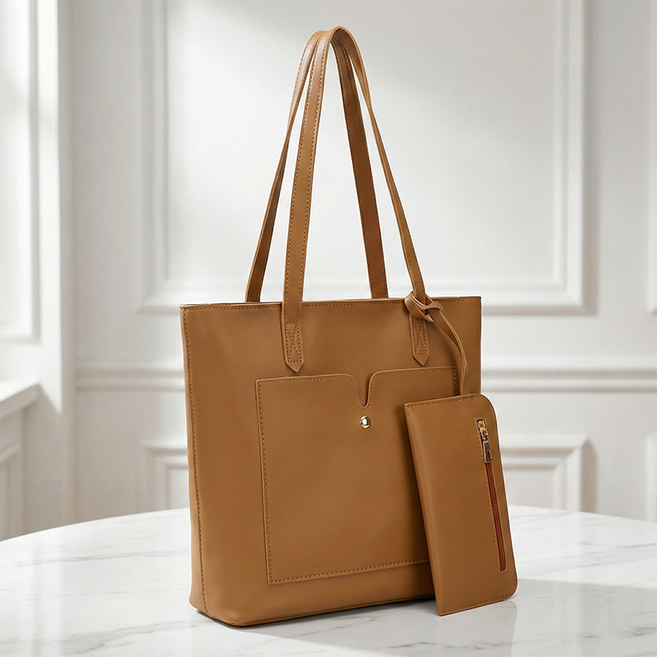 누아벨르 여성 토트백 숄더백 파우치 세트 데일리백 오피스 가방