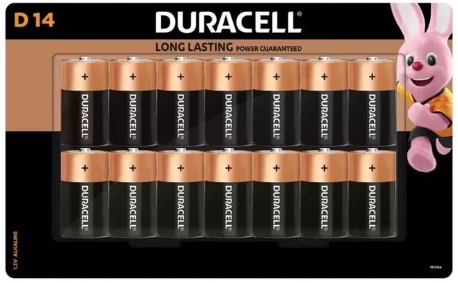듀라셀 알카라인 D형 특수건전지, 14개입, 1개