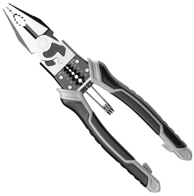 tinduo 9인치 다기능 펜치 공업 등급 바이스 전공 박리집게, 1개