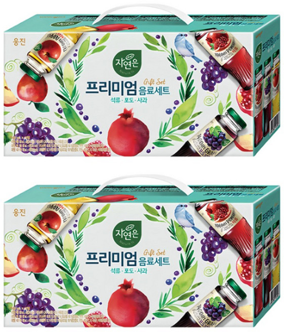 자연은 프리미엄 음료세트, 180ml, 24개