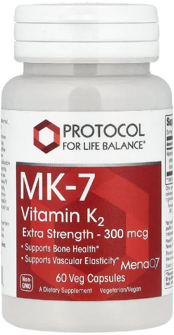 프로토콜포라이프밸런스 MK-7 비타민 K2 300mcg 메나퀴논 캡슐 60정, 1개 - 쿠팡