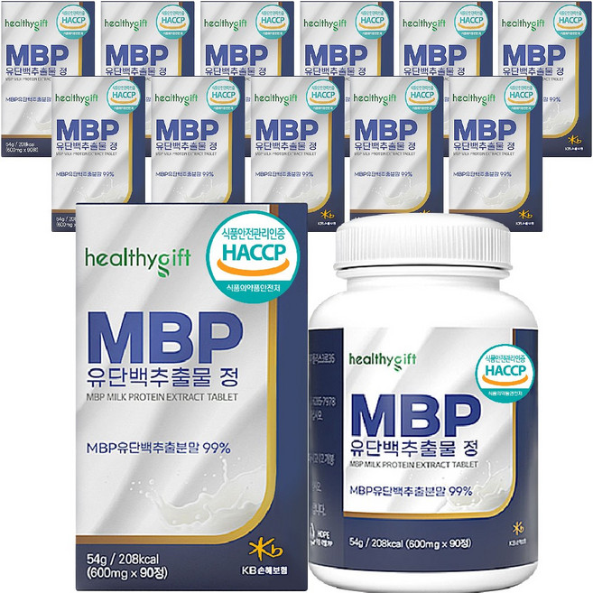 런칭특가 MBP 유단백 추출물 정 식약처 HACCP 인증 엠비피, 12개, 90정