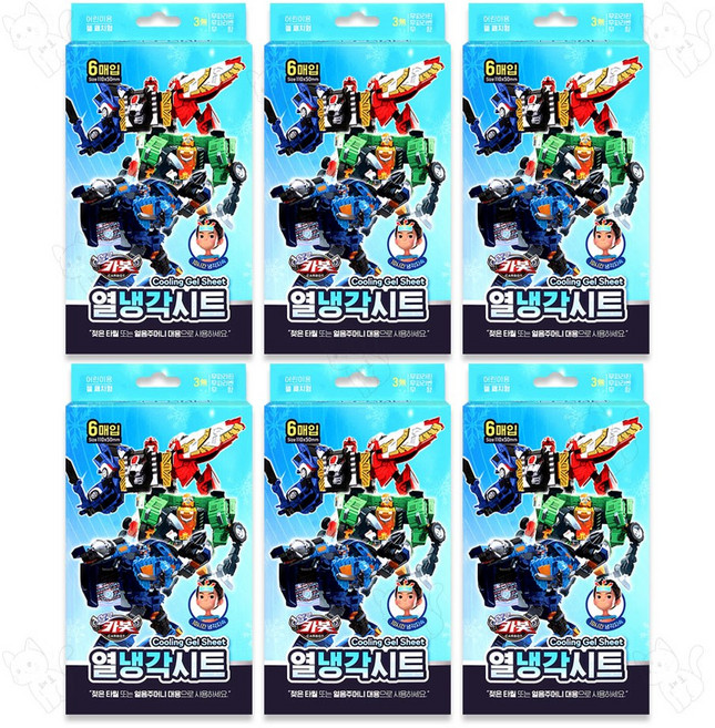 해호 헬로카봇 열냉각시트 6매입, 6개, 6개입