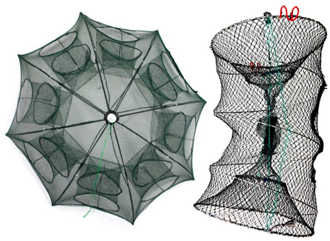 16구 민물 바다 미꾸라지 장어 새우 삼각 우산 새우망 살림망 채집망 통발 미끼통 투망