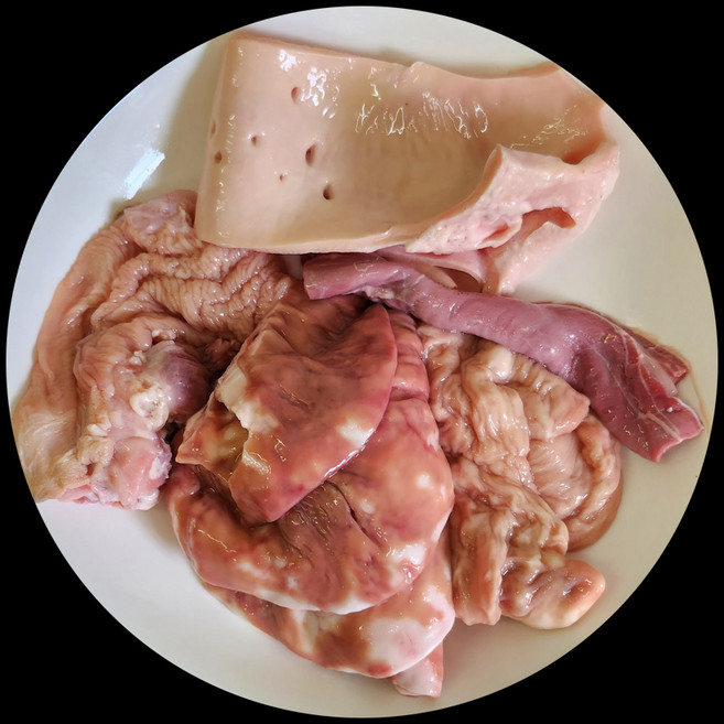 한우 막내장 1kg 홍창 유창 홍문 홍무니 애기보 오드레기 소 부산물 내장탕 전골 수육, 1개